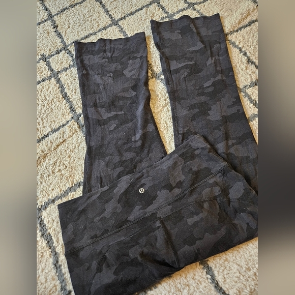 lululemon athletica Pants - Lululemon align camo print wide leg pant size 14